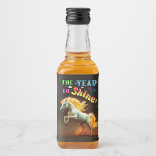 The Year To Shine Liquor Bottle Label