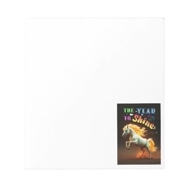 The Year To Shine Notepad (Front)