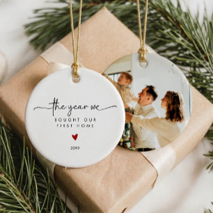The Year We Bought Our First Home Christmas Ceramic Tree Decoration