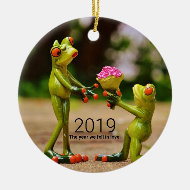 The Year We Fell In Love Ceramic Tree Decoration (Front)
