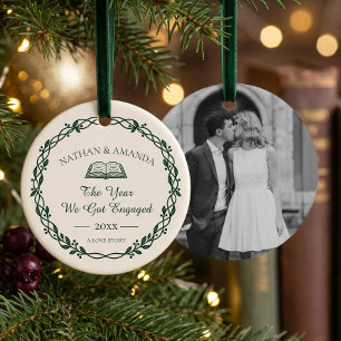 The Year We Got Engaged First Christmas Ceramic Tree Decoration
