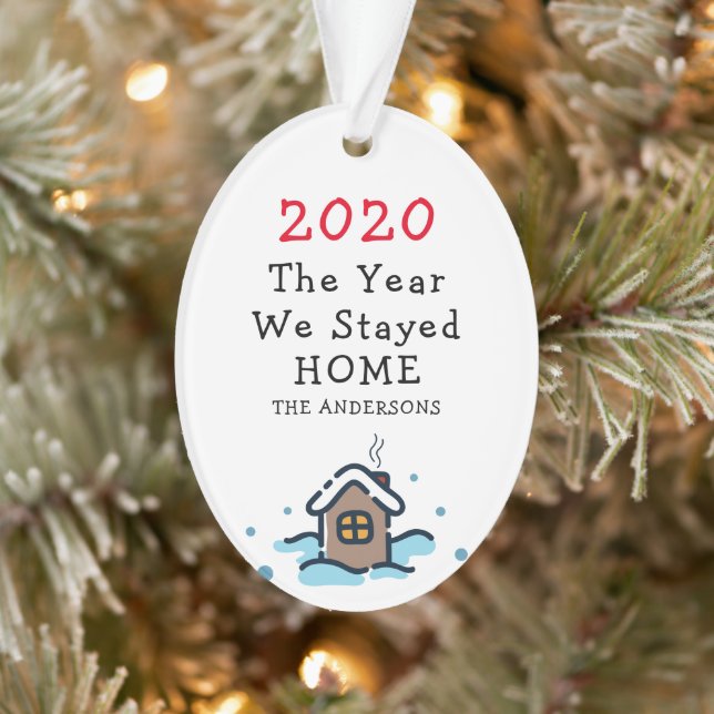 The Year We Stayed Home 2020 Quarantine Ornament (Tree)