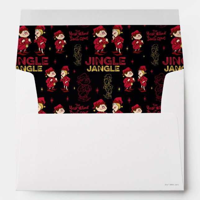 THE YEAR WITHOUT A SANTA CLAUS™ | Elf Pattern Envelope (Back (Bottom))