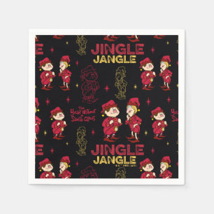 THE YEAR WITHOUT A SANTA CLAUS™   Elf Pattern Napkin
