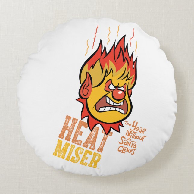 THE YEAR WITHOUT A SANTA CLAUS™ Heat Miser Fuming Round Cushion (Front)