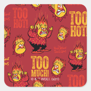 THE YEAR WITHOUT A SANTA CLAUS™ Heat Miser Patte Square Sticker