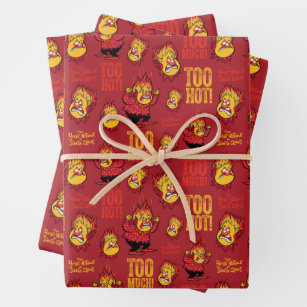 THE YEAR WITHOUT A SANTA CLAUS™ Heat Miser Pattern Wrapping Paper Sheet