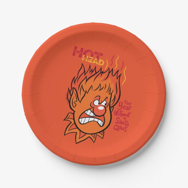THE YEAR WITHOUT A SANTA CLAUS™ | Hot Head Paper Plate (Front)