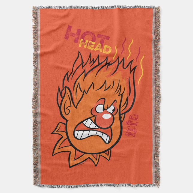 THE YEAR WITHOUT A SANTA CLAUS™ | Hot Head Throw Blanket (Front Vertical)