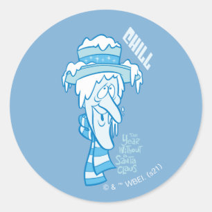 THE YEAR WITHOUT A SANTA CLAUS™   Snow Miser Chi Classic Round Sticker