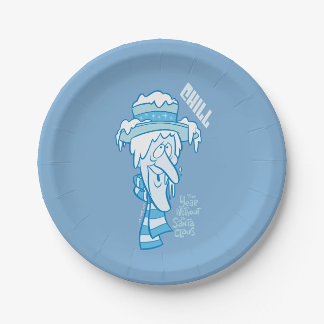 THE YEAR WITHOUT A SANTA CLAUS™ | Snow Miser Chill Paper Plate (Front)