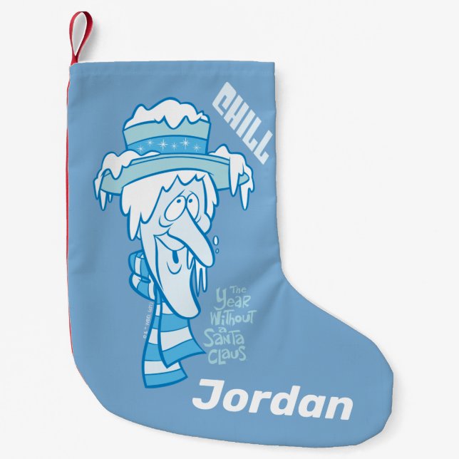 THE YEAR WITHOUT A SANTA CLAUS™ | Snow Miser Chill Small Christmas Stocking (Front)