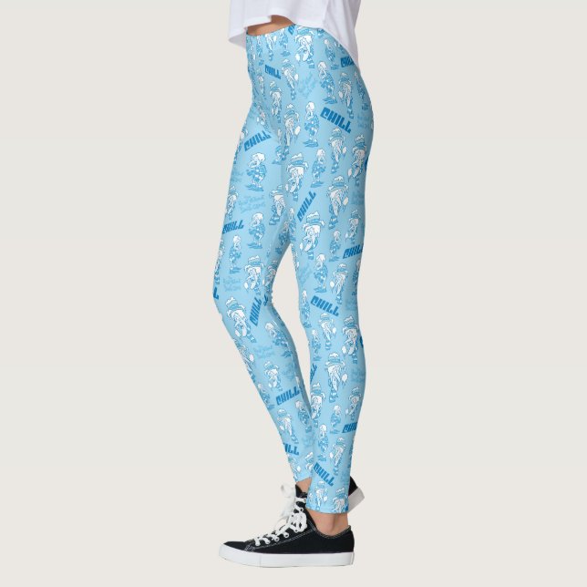 THE YEAR WITHOUT A SANTA CLAUS™ Snow Miser Pattern Leggings (Left)