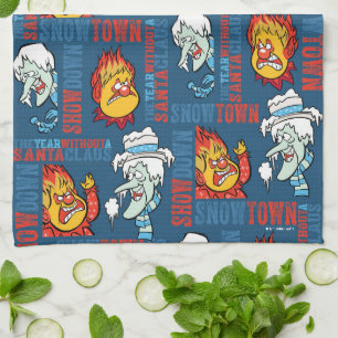 THE YEAR WITHOUT A SANTA CLAUS™ Snowtown Showdow Tea Towel