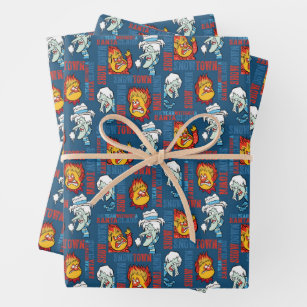 THE YEAR WITHOUT A SANTA CLAUS™ Snowtown Showdown Wrapping Paper Sheet