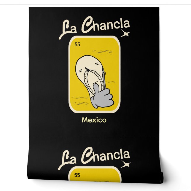 The Yellow Chancla Wallpaper (Unrolling)
