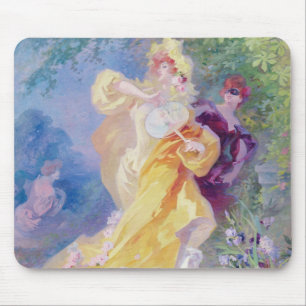 The Yellow Domino, design for a tapestry Mouse Pad