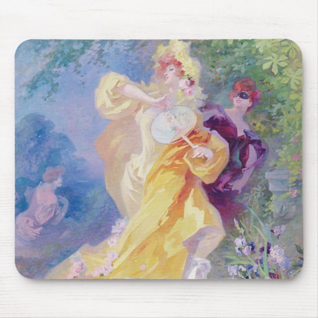 The Yellow Domino, design for a tapestry Mouse Pad (Front)