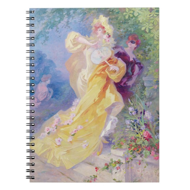 The Yellow Domino, design for a tapestry Spiral Notebook (Front)