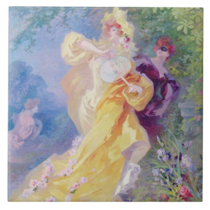 The Yellow Domino, design for a tapestry Tile