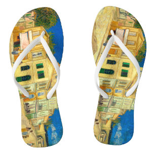 The yellow house (1888) Van Gogh Arles fine art Jandals
