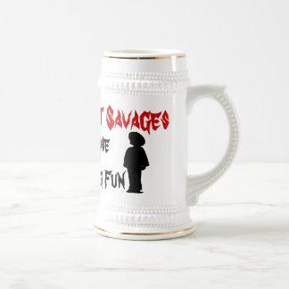 The Yellow Lot Savages Skeleton Mug