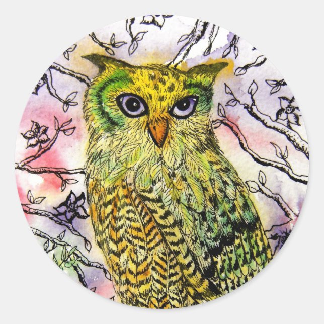 The Yellow Owl Stickers (Front)