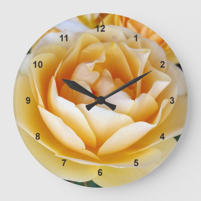 The Yellow Rose Large Clock (Front)