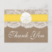The Yellow Sand Dollar Beach Wedding Collection