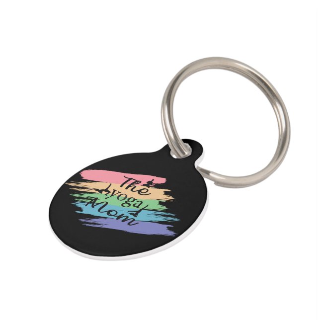 the yoga mum pet tag (Side)