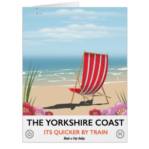 The Yorkshire coast vintage seaside poster