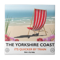 The Yorkshire coast vintage seaside poster