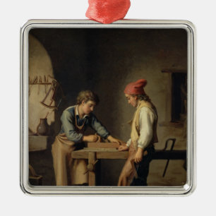 The Young Apprentice, before 1903 Metal Tree Decoration