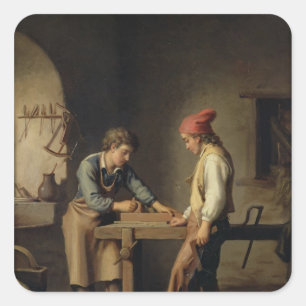 The Young Apprentice, before 1903 Square Sticker