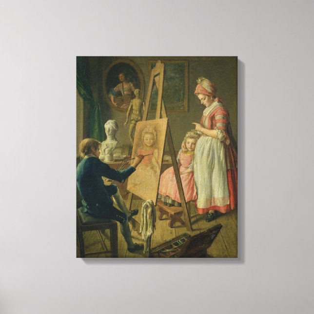 The Young Artist, c.1760 Canvas Print (Front)