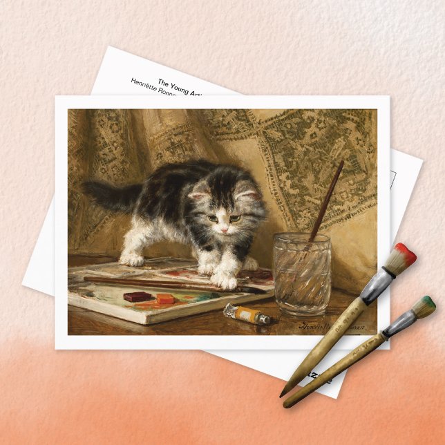The Young Artist Henriëtte Ronner-Knip Postcard (Creator Uploaded)