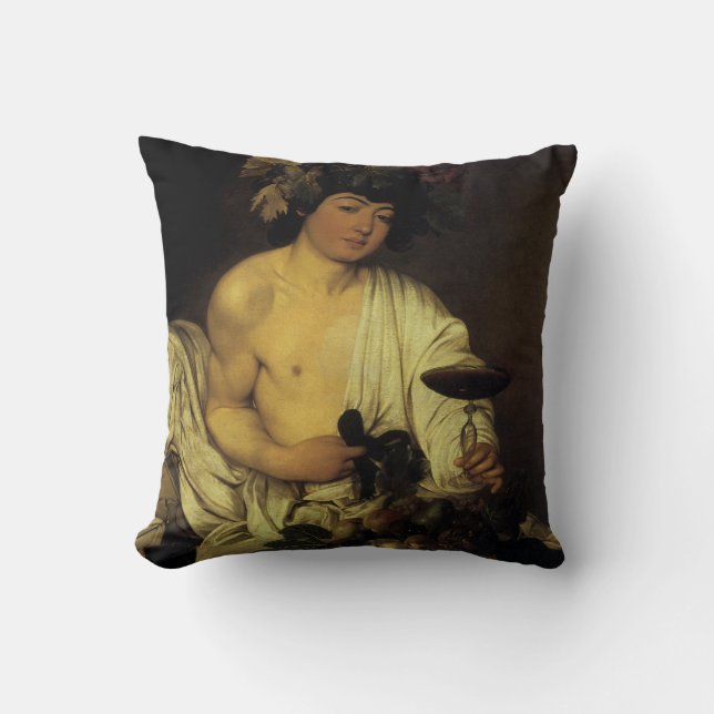 The Young Bacchus Cushion (Front)