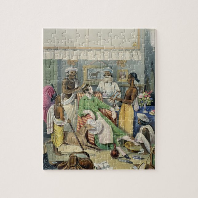 The Young Civilian's Toilet, plate 1 from 'Anglo I Jigsaw Puzzle (Vertical)