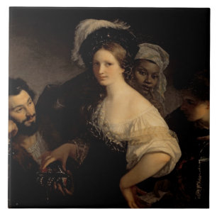The Young Courtesan, 1821 Tile