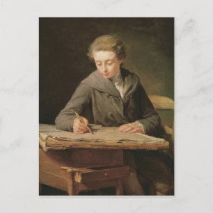 The young draughtsman, Carle Vernet, 1772 Postcard