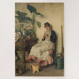 The Young Florist (by Carl Zewy) Jigsaw Puzzle