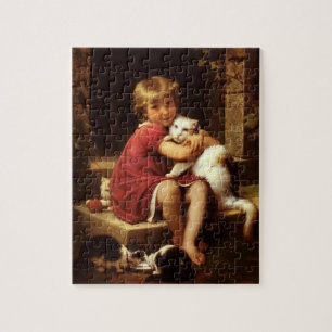 The Young Girl's Favourite Pet Cat (Perrault) Jigsaw Puzzle