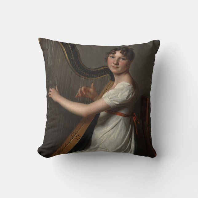 The Young Harpist | 1804-1806 Cushion (Front)
