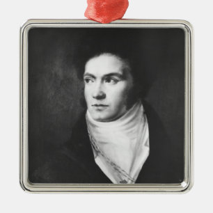 The young Ludwig van Beethoven  1806 Metal Tree Decoration