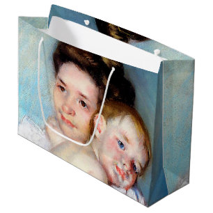 The Young Mother, Cassatt Large Gift Bag