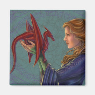 The Young Red Dragon Magnet