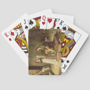 The Young Sculptress (oil on canvas) Playing Cards