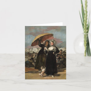 The Young, The Letter by Francisco Goya Thank You Card