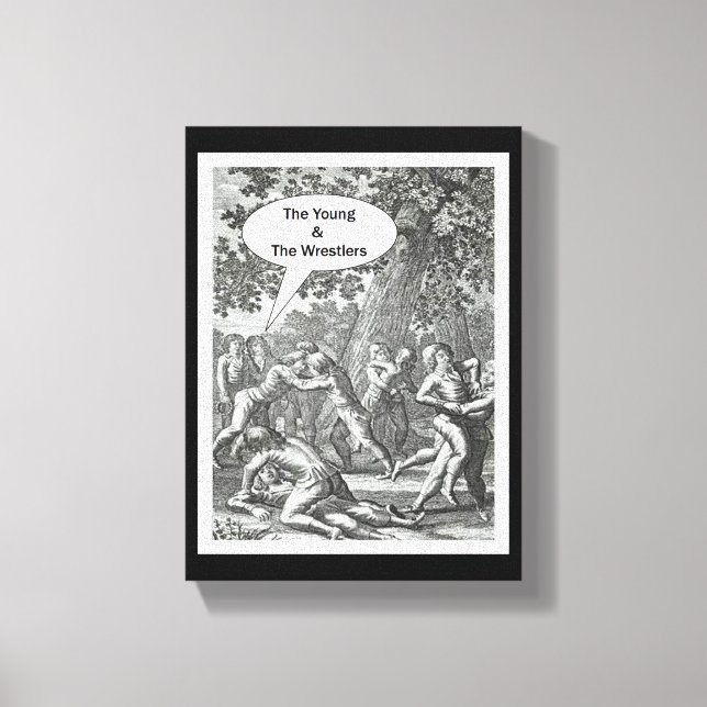 The Young & The Wrestlers Canvas Print (Front)