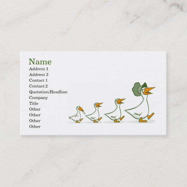 The Youngest Ones Are Always The Troublemakers Business Card (Front)